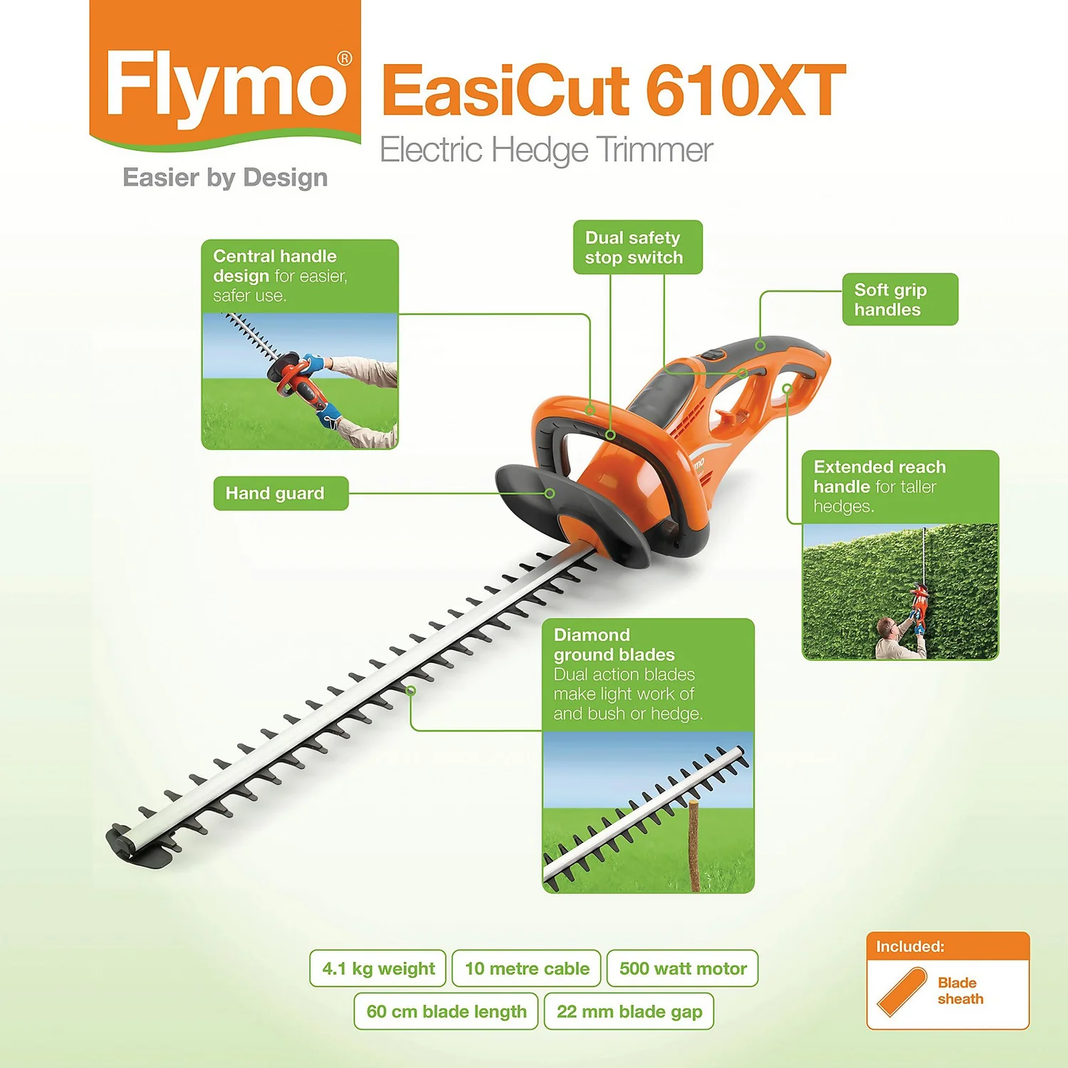 Flymo EasiCut 610XT Hedge Trimmer Flymo EasiCut 610XT Hedge Trimmer -Deals Furniture Store 13524810 5224936857421032