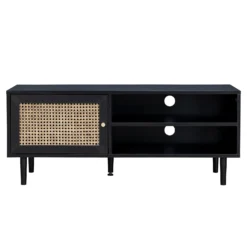Kubu Rattan TV Stand - Black -Deals Furniture Store 13633729 2034974679756779