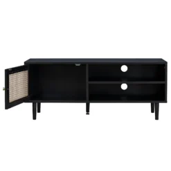 Kubu Rattan TV Stand - Black -Deals Furniture Store 13633729 2074974679694163