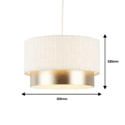 Amelie Two Tier Easy-Fit Light Shade - Champagne -Deals Furniture Store 13764010 1894984012419321