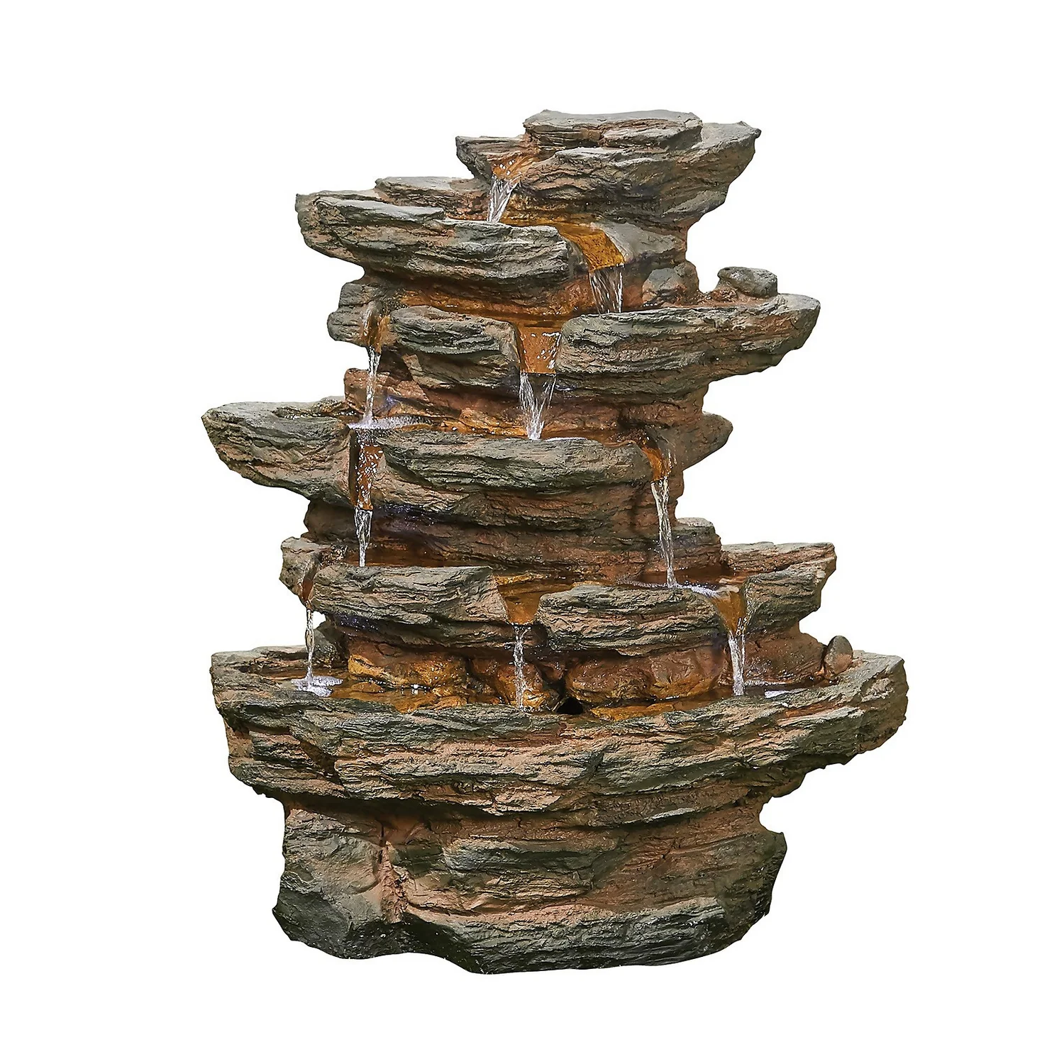 Stylish Fountain Red Rock Springs Water Feature with LEDs Stylish Fountain Red Rock Springs Water Feature With LEDs -Deals Furniture Store 13846066 8464962027767583