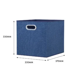 Clever Cube Fabric Insert - Set Of 2 - Steel Blue -Deals Furniture Store 13911397 2654981913057490