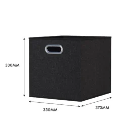 Clever Cube Fabric Insert - Set Of 2 - Woven Pepper 4 Clever Cube Fabric Insert - Set Of 2 - Woven Pepper -Deals Furniture Store 13911401 1444981913042289