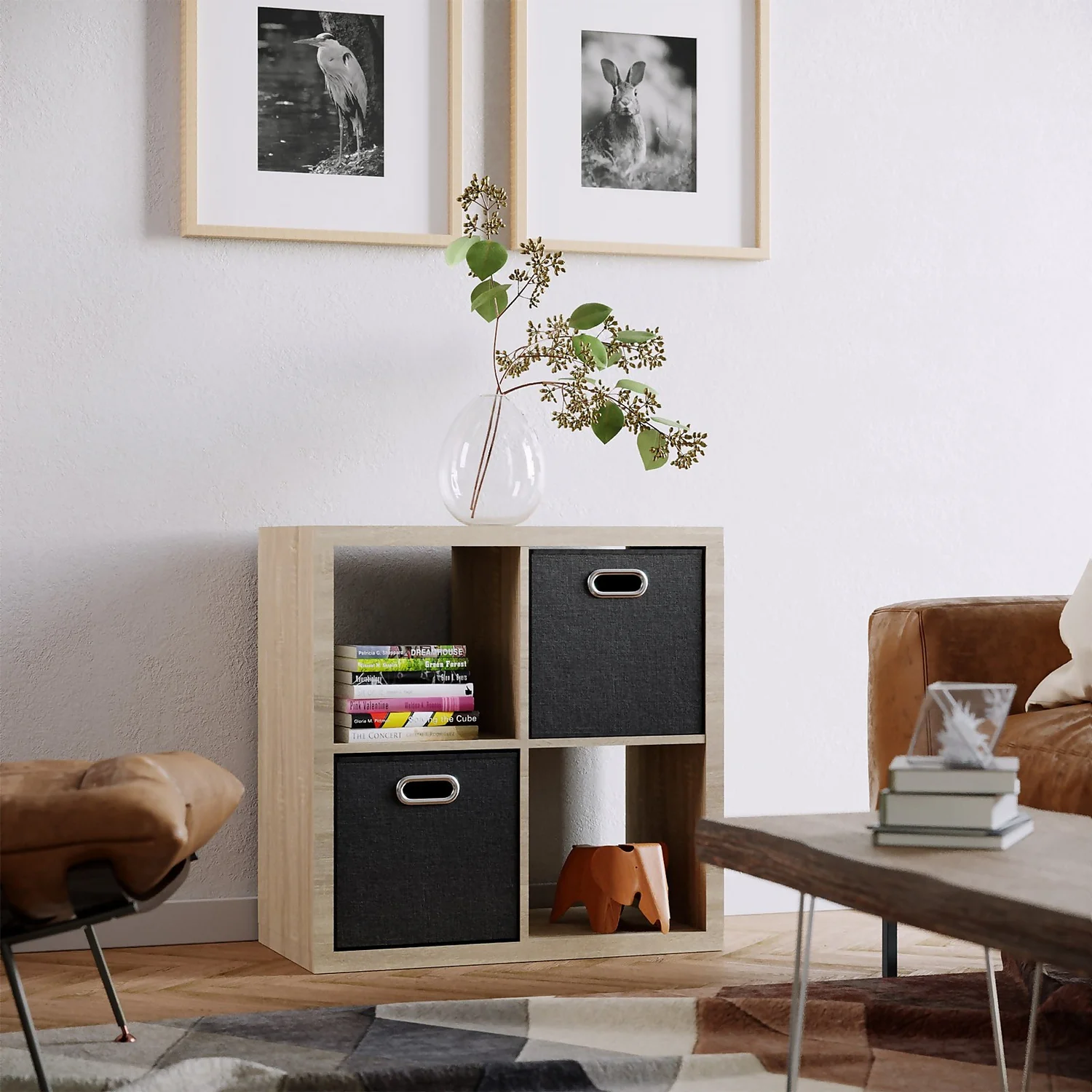 Clever Cube Fabric Insert - Set of 2 - Woven Pepper Clever Cube Fabric Insert - Set Of 2 - Woven Pepper -Deals Furniture Store 13911401 1774981912862802