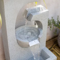Stylish Fountain Ango Falls Garden Water Feature With LEDs -Deals Furniture Store 13947169 1755005844359029