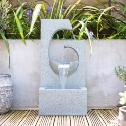 Stylish Fountain Ango Falls Garden Water Feature With LEDs -Deals Furniture Store 13947169 2065005844485926