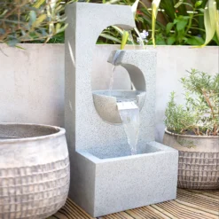 Stylish Fountain Ango Falls Garden Water Feature With LEDs -Deals Furniture Store 13947169 4305005844444559