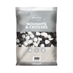 Stylish Stone Noughts & Crosses Decorative Pebbles Midi Bag -Deals Furniture Store 13996137 1375013106844448