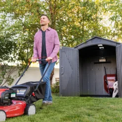 Lifetime 7x7ft Outdoor Storage Shed - Rough-Cut Grey 4 Lifetime 7x7ft Outdoor Storage Shed - Rough-Cut Grey -Deals Furniture Store 13997403 1125000054921586