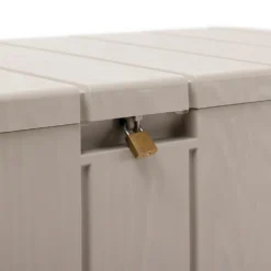 Toomax Bravo Garden Storage Box 270L - Warm Grey -Deals Furniture Store 13997481 1505004537275931