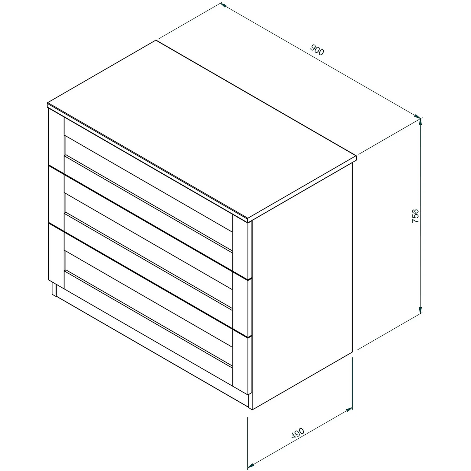 House Beautiful Realm Wide Chest of Drawers - White Shaker (W) 900mm x (H) 756mm House Beautiful Realm Wide Chest Of Drawers - White Shaker (W) 900mm X (H) 756mm -Deals Furniture Store 13999806 1485005576232628