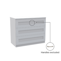 House Beautiful Realm Wide Chest Of Drawers - White Shaker (W) 900mm X (H) 756mm 3 House Beautiful Realm Wide Chest Of Drawers - White Shaker (W) 900mm X (H) 756mm -Deals Furniture Store 13999806 8415005576147458