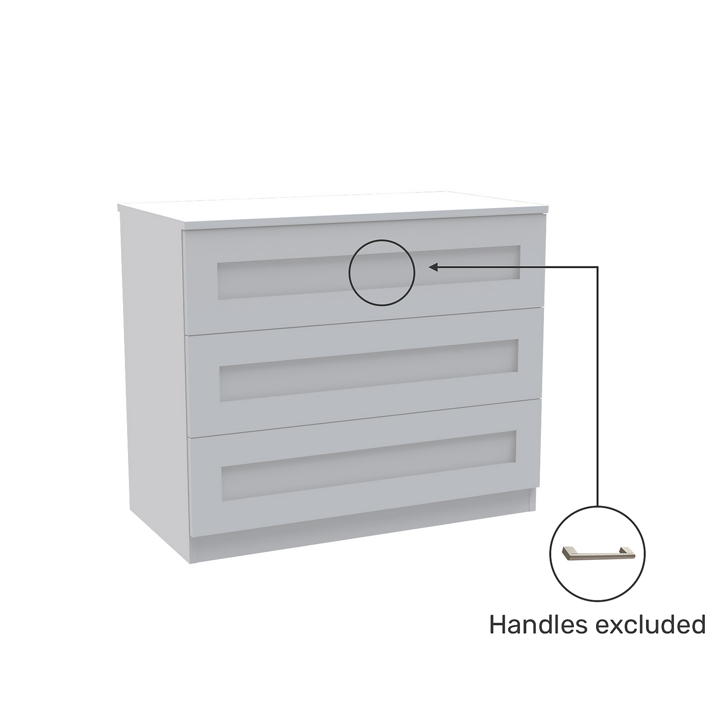 House Beautiful Realm Wide Chest of Drawers - White Shaker (W) 900mm x (H) 756mm House Beautiful Realm Wide Chest Of Drawers - White Shaker (W) 900mm X (H) 756mm -Deals Furniture Store 13999806 8415005576147458