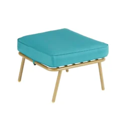 Omari Metal Garden Corner Sofa Set - Teal & Gold -Deals Furniture Store 14005699 1405022704726583