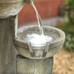 Stylish Fountain Ash Columns Water Feature With LEDs 2 Stylish Fountain Ash Columns Water Feature With LEDs -Deals Furniture Store 14519359 2355047822573173