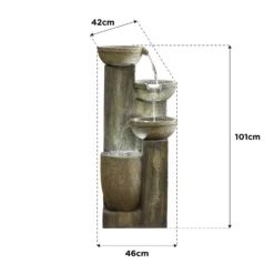 Stylish Fountain Ash Columns Water Feature With LEDs 5 Stylish Fountain Ash Columns Water Feature With LEDs -Deals Furniture Store 14519359 5615047822695786