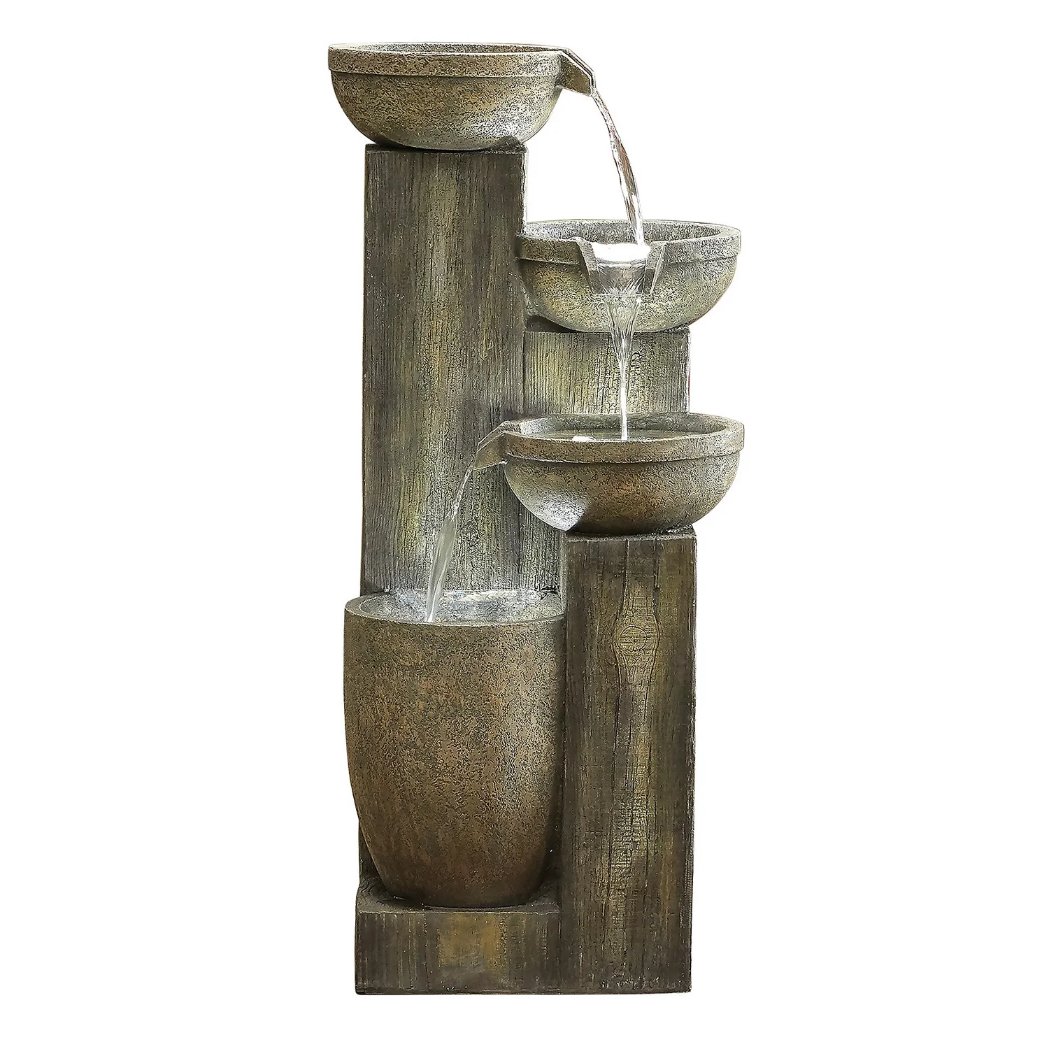 Stylish Fountain Ash Columns Water Feature with LEDs Stylish Fountain Ash Columns Water Feature With LEDs -Deals Furniture Store 14519359 7565047822460277