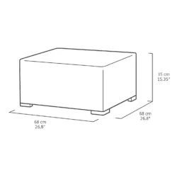 Keter California 2 Seater Outdoor Balcony Deluxe Garden Furniture Set - Graphite With Grey Cushions -Deals Furniture Store 14539592 1195041802452545